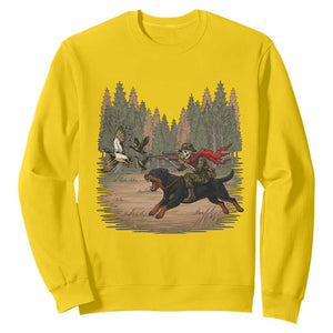 Funny Skeleton Riding Labrador Hunting Sweatshirt Gift For Hunter TS12 Daisy Print Your Wear