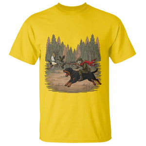 Funny Skeleton Riding Labrador Hunting T Shirt Gift For Hunter TS12 Daisy Print Your Wear