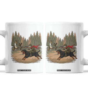 Funny Skeleton Riding Labrador Hunting Coffee Mug Gift For Hunter TS12 White Print Your Wear