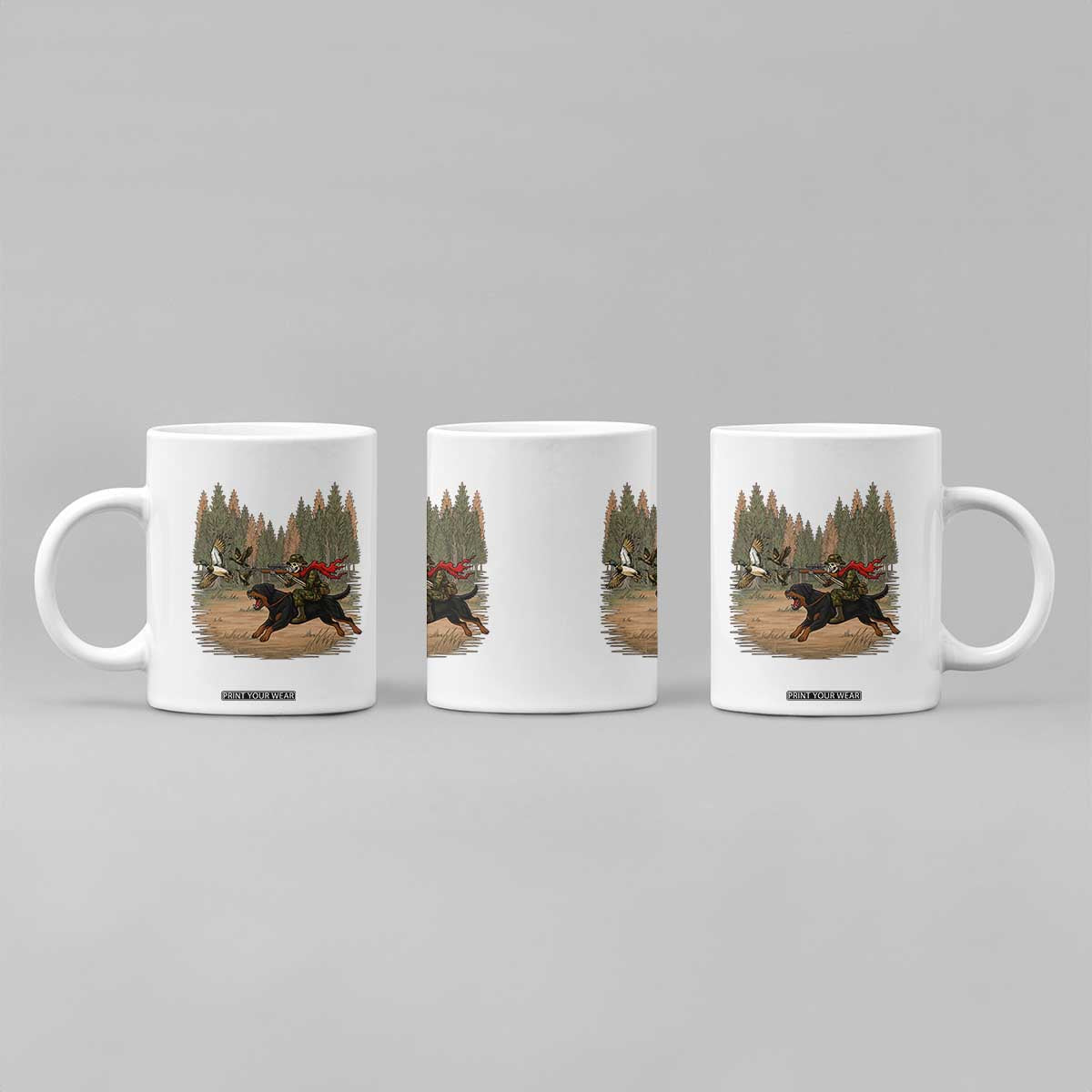 Funny Skeleton Riding Labrador Hunting Coffee Mug Gift For Hunter TS12 Print Your Wear