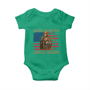 Funny Trump Deer Hunting Baby Onesie Make Hunting Great Again TS12 Irish Green Print Your Wear