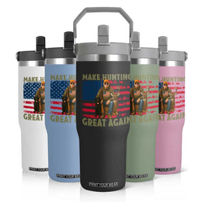 Funny Trump Deer Hunting Flip Straw Tumbler Make Hunting Great Again TS12 Print Your Wear