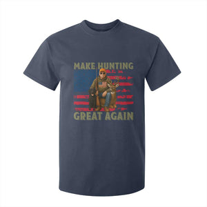 Funny Trump Deer Hunting T Shirt For Kid Make Hunting Great Again TS12 Navy Print Your Wear