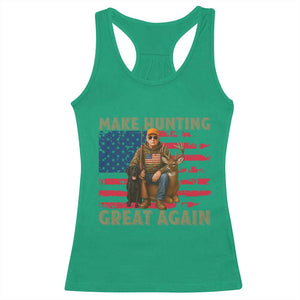 Funny Trump Deer Hunting Racerback Tank Top Make Hunting Great Again TS12 Irish Green Print Your Wear