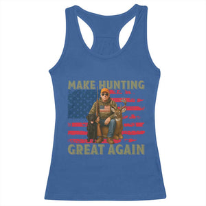 Funny Trump Deer Hunting Racerback Tank Top Make Hunting Great Again TS12 Royal Blue Print Your Wear