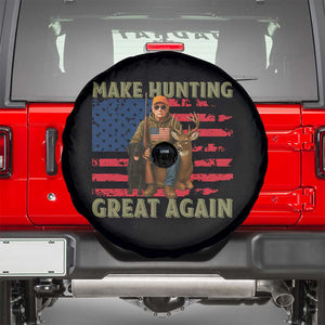 Funny Trump Deer Hunting Spare Tire Cover Make Hunting Great Again TS12 Black Print Your Wear