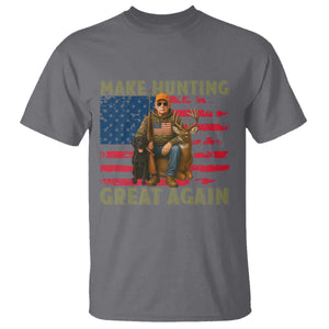 Funny Trump Deer Hunting T Shirt Make Hunting Great Again TS12 Charcoal Print Your Wear