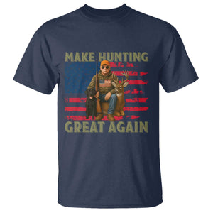 Funny Trump Deer Hunting T Shirt Make Hunting Great Again TS12 Navy Print Your Wear