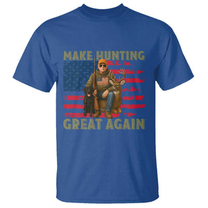 Funny Trump Deer Hunting T Shirt Make Hunting Great Again TS12 Royal Blue Print Your Wear