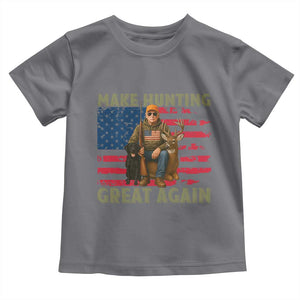 Funny Trump Deer Hunting Toddler T Shirt Make Hunting Great Again TS12 Charcoal Print Your Wear