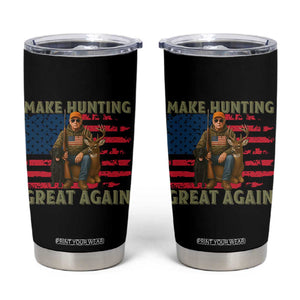 Funny Trump Deer Hunting Tumbler Cup Make Hunting Great Again TS12 Black Print Your Wear