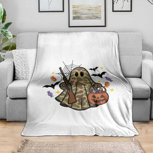 Funny Camo Hunter Halloween Ghost Costume Throw Blanket TS12 Print Your Wear