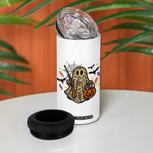 Funny Camo Hunter Halloween Ghost Costume 4 in 1 Can Cooler Tumbler TS12 Print Your Wear