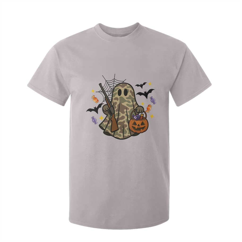 Funny Camo Hunter Halloween Ghost Costume T Shirt For Kid TS12 Ice Gray Print Your Wear