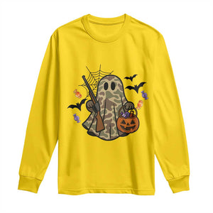 Funny Camo Hunter Halloween Ghost Costume Long Sleeve Shirt TS12 Daisy Print Your Wear