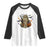 Funny Camo Hunter Halloween Ghost Costume Raglan Shirt TS12 White Black Print Your Wear