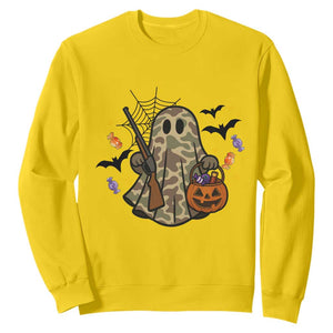 Funny Camo Hunter Halloween Ghost Costume Sweatshirt TS12 Daisy Print Your Wear
