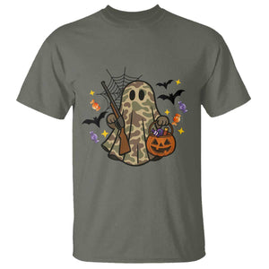 Funny Camo Hunter Halloween Ghost Costume T Shirt TS12 Military Green Print Your Wear