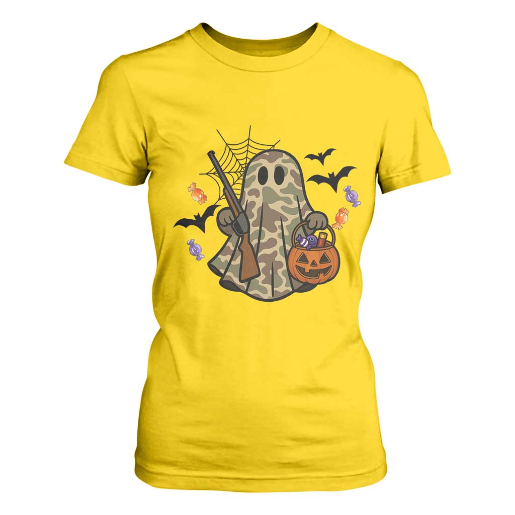 Funny Camo Hunter Halloween Ghost Costume T Shirt For Women TS12 Daisy Print Your Wear