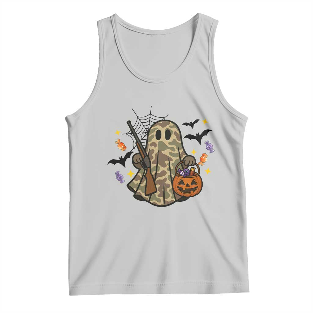 Funny Camo Hunter Halloween Ghost Costume Tank Top TS12 Ash Print Your Wear
