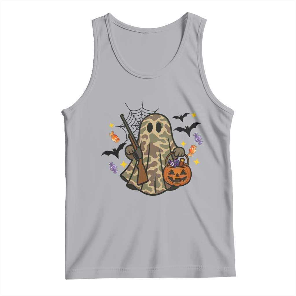 Funny Camo Hunter Halloween Ghost Costume Tank Top TS12 Athletic Heather Print Your Wear