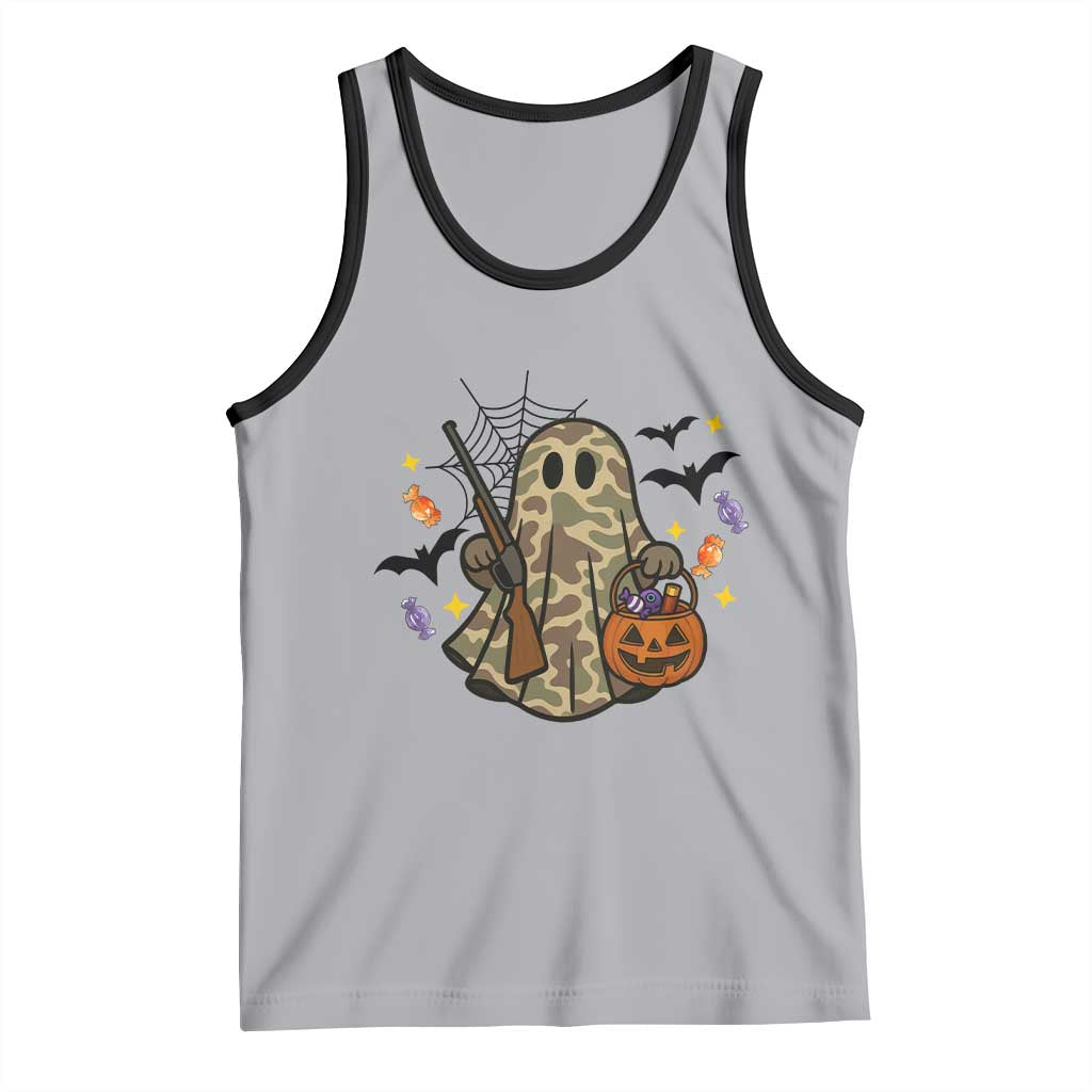 Funny Camo Hunter Halloween Ghost Costume Tank Top TS12 Athletic Heather Black Print Your Wear