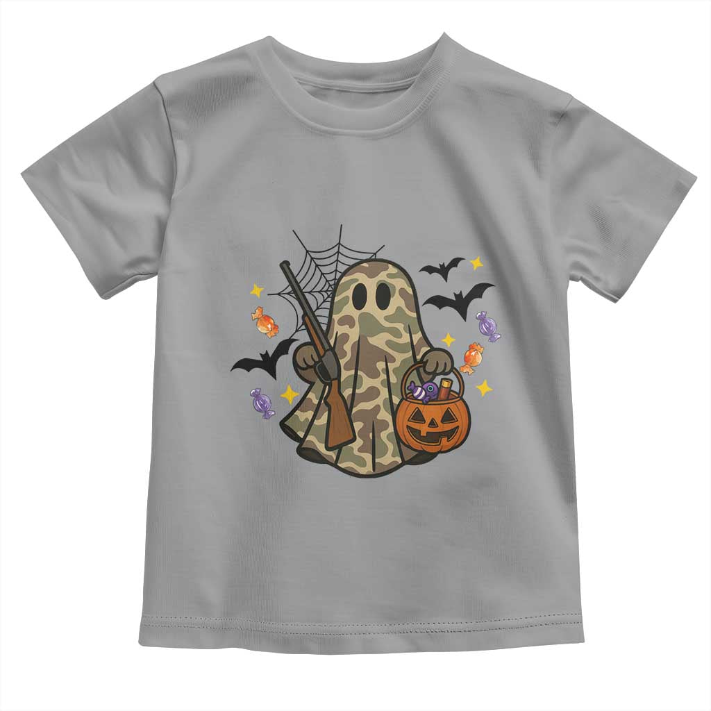 Funny Camo Hunter Halloween Ghost Costume Toddler T Shirt TS12 Sport Gray Print Your Wear