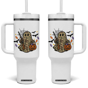 Funny Camo Hunter Halloween Ghost Costume Tumbler With Handle TS12 One Size: 40 oz White Print Your Wear