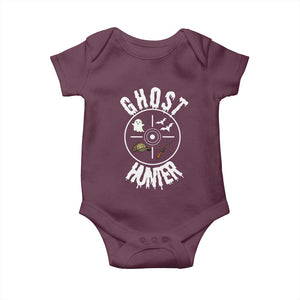 Funny Halloween Ghost Hunter Baby Onesie Trick Or Treat Costume TS12 Maroon Print Your Wear