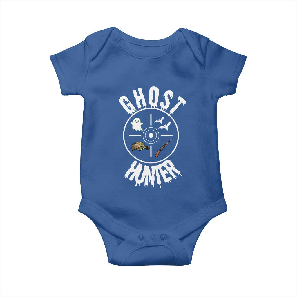 Funny Halloween Ghost Hunter Baby Onesie Trick Or Treat Costume TS12 Royal Blue Print Your Wear