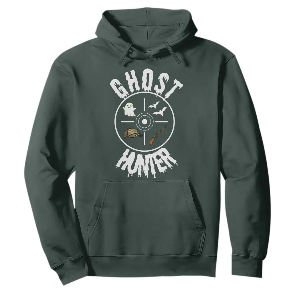 Funny Halloween Ghost Hunter Hoodie Trick Or Treat Costume TS12 Dark Forest Green Print Your Wear
