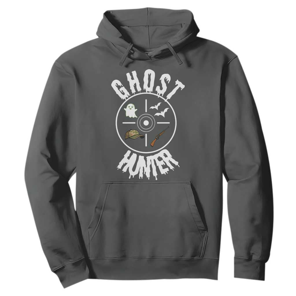 Funny Halloween Ghost Hunter Hoodie Trick Or Treat Costume TS12 Dark Heather Print Your Wear