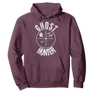 Funny Halloween Ghost Hunter Hoodie Trick Or Treat Costume TS12 Maroon Print Your Wear