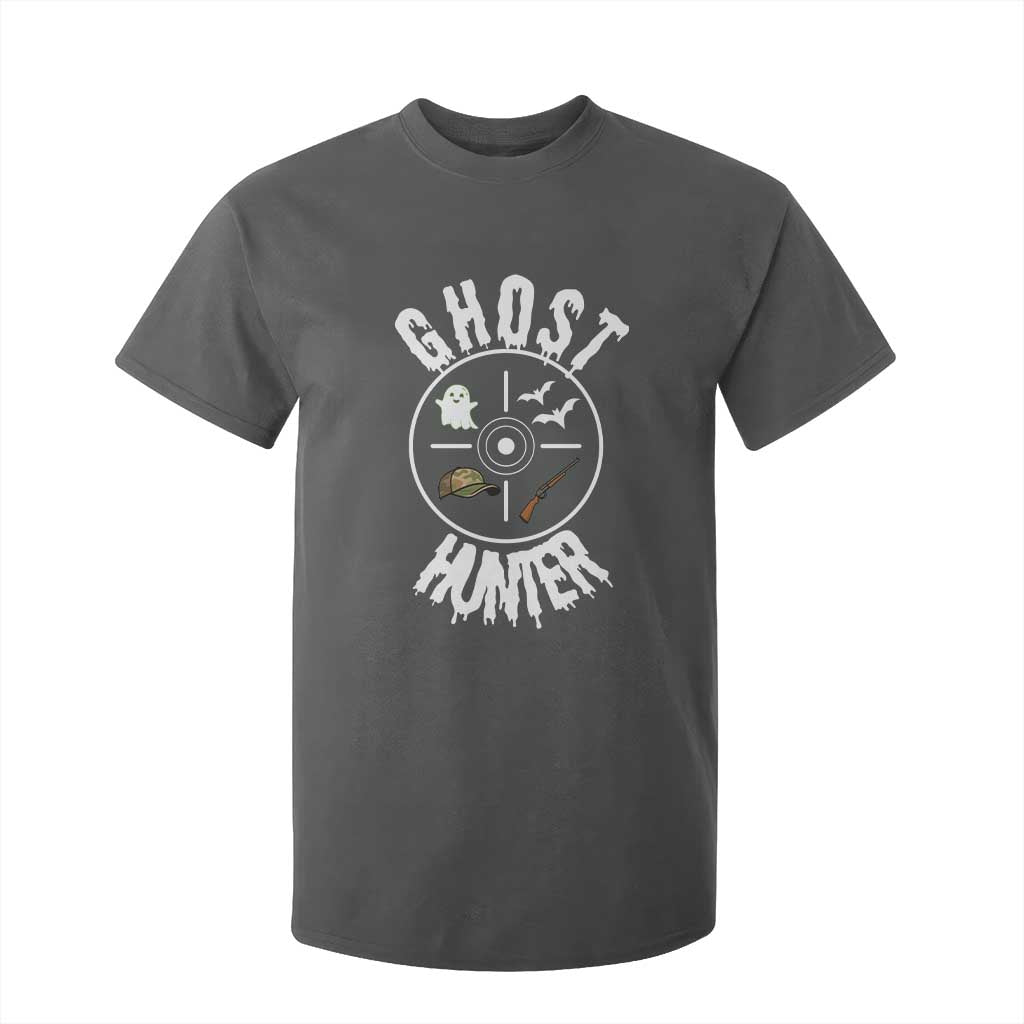 Funny Halloween Ghost Hunter T Shirt For Kid Trick Or Treat Costume TS12 Dark Heather Print Your Wear
