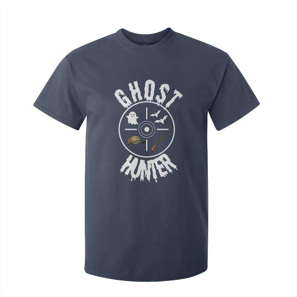 Funny Halloween Ghost Hunter T Shirt For Kid Trick Or Treat Costume TS12 Navy Print Your Wear