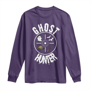 Funny Halloween Ghost Hunter Long Sleeve Shirt Trick Or Treat Costume TS12 Purple Print Your Wear