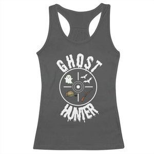 Funny Halloween Ghost Hunter Racerback Tank Top Trick Or Treat Costume TS12 Dark Heather Print Your Wear