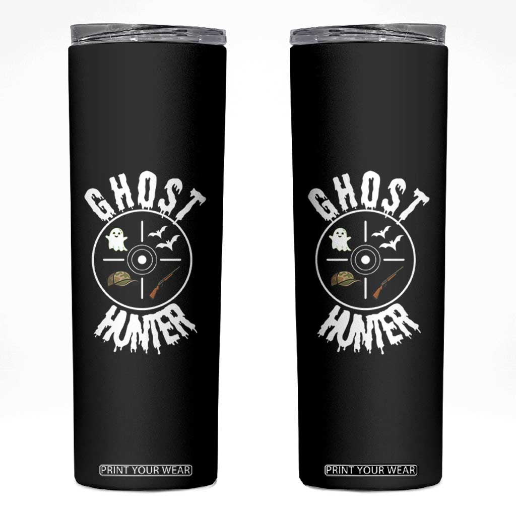 Funny Halloween Ghost Hunter Skinny Tumbler Trick Or Treat Costume TS12 Black Print Your Wear