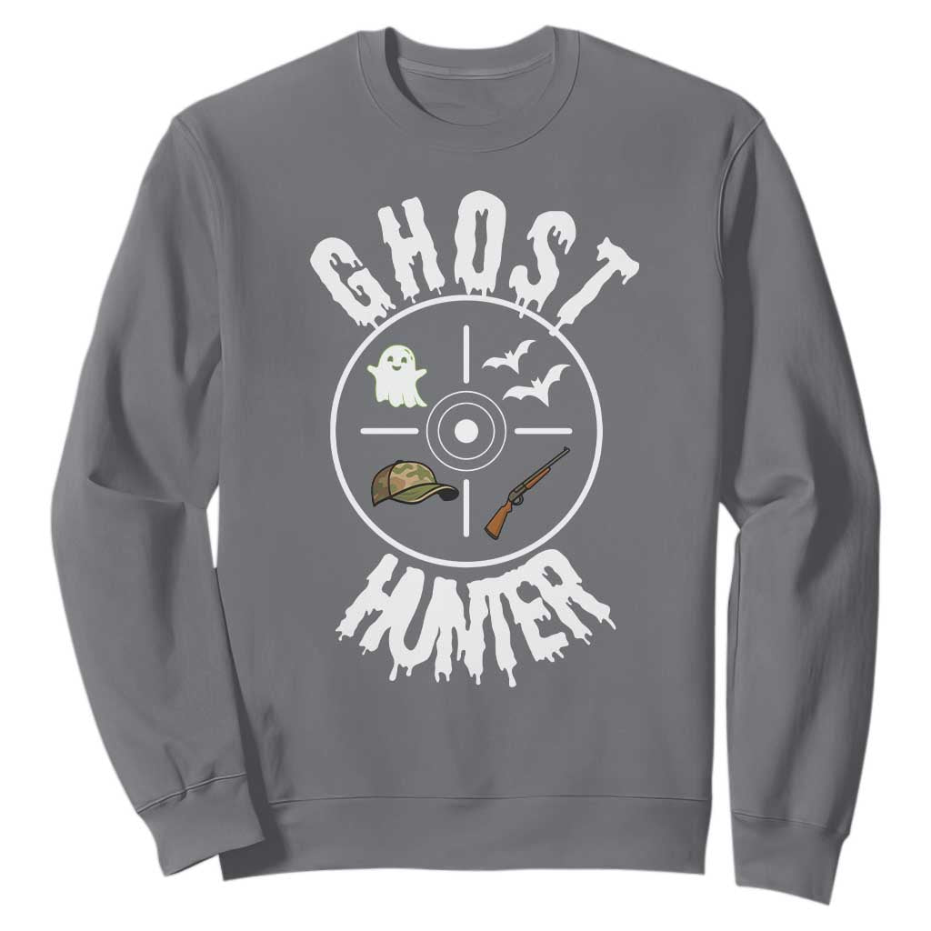 Funny Halloween Ghost Hunter Sweatshirt Trick Or Treat Costume TS12 Charcoal Print Your Wear
