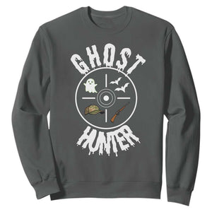 Funny Halloween Ghost Hunter Sweatshirt Trick Or Treat Costume TS12 Dark Heather Print Your Wear