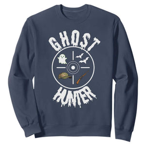 Funny Halloween Ghost Hunter Sweatshirt Trick Or Treat Costume TS12 Navy Print Your Wear