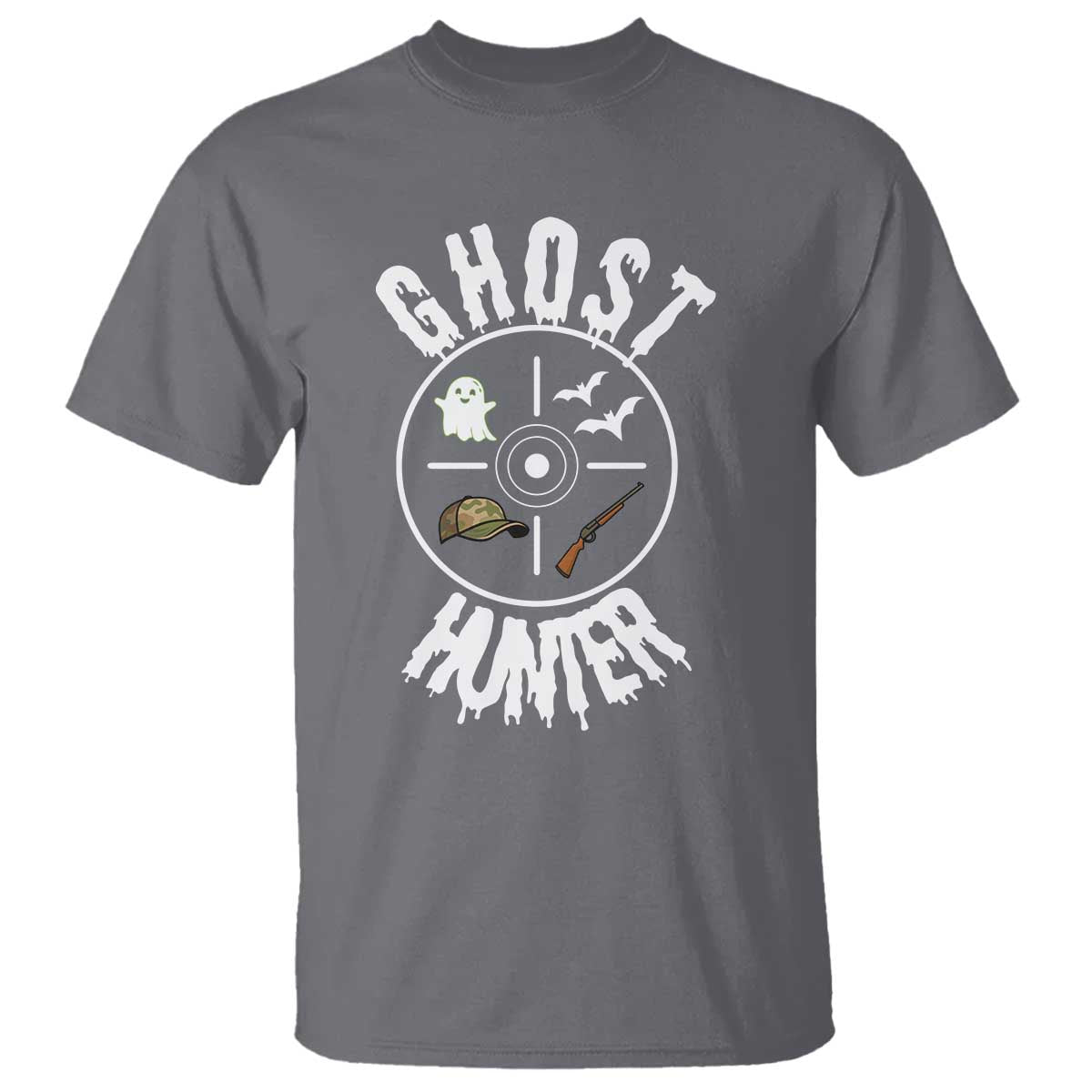 Funny Halloween Ghost Hunter T Shirt Trick Or Treat Costume TS12 Charcoal Print Your Wear
