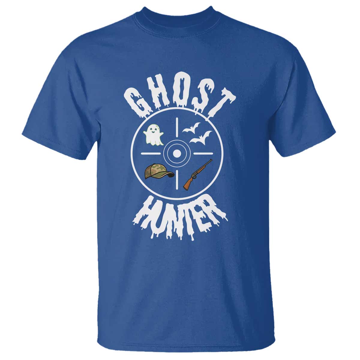 Funny Halloween Ghost Hunter T Shirt Trick Or Treat Costume TS12 Royal Blue Print Your Wear
