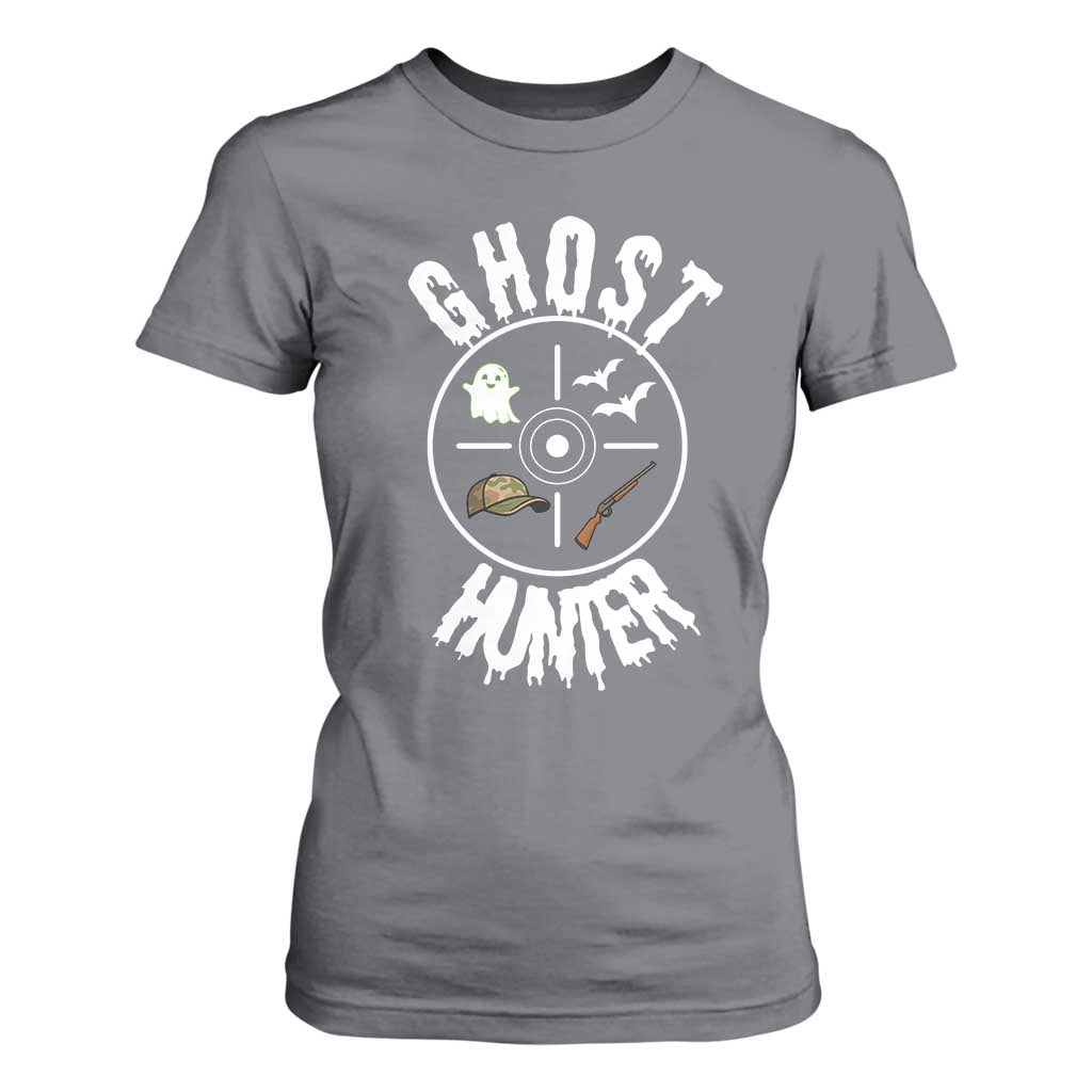 Funny Halloween Ghost Hunter T Shirt For Women Trick Or Treat Costume TS12 Charcoal Print Your Wear