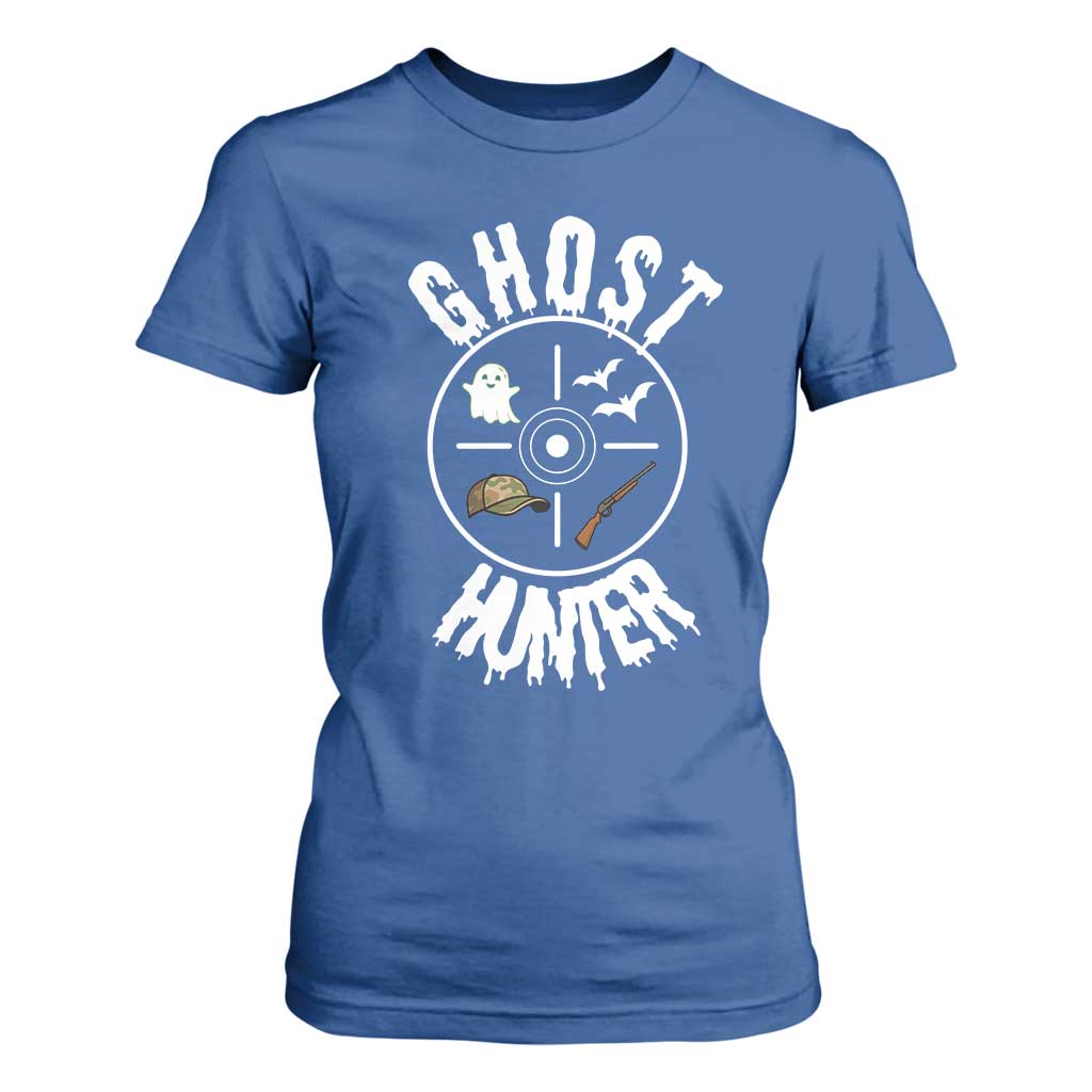Funny Halloween Ghost Hunter T Shirt For Women Trick Or Treat Costume TS12 Royal Blue Print Your Wear