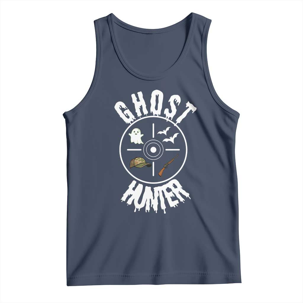 Funny Halloween Ghost Hunter Tank Top Trick Or Treat Costume TS12 Navy Print Your Wear