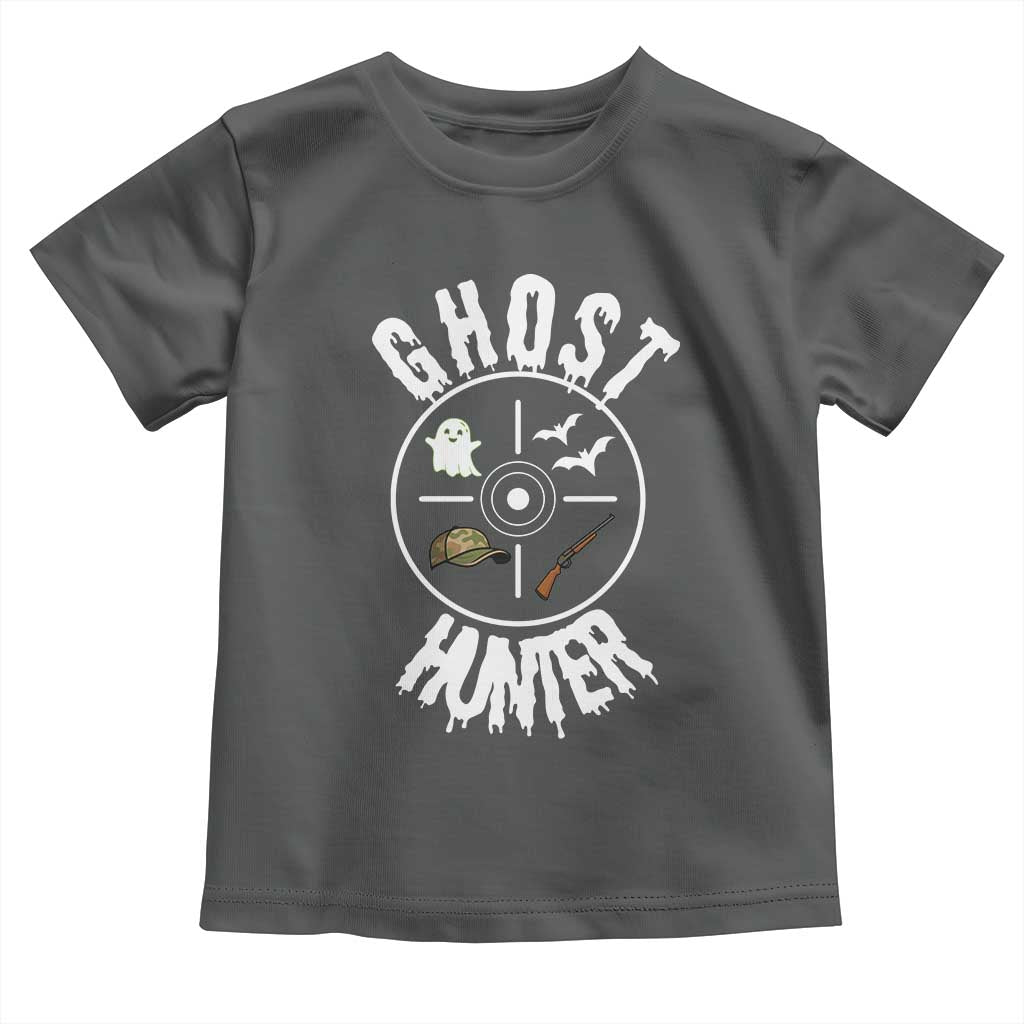 Funny Halloween Ghost Hunter Toddler T Shirt Trick Or Treat Costume TS12 Dark Heather Print Your Wear