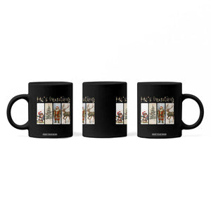 Santa Funny Christmas Hunter Look Coffee Mug He Is Hunting TS12 Print Your Wear