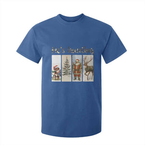 Santa Funny Christmas Hunter Look T Shirt For Kid He Is Hunting TS12 Royal Blue Print Your Wear