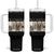 Santa Funny Christmas Hunter Look Tumbler With Handle He Is Hunting TS12 One Size: 40 oz Black Print Your Wear